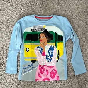 Piccolina Rosa Parks Long Sleeve Kids Shirt - Light Blue